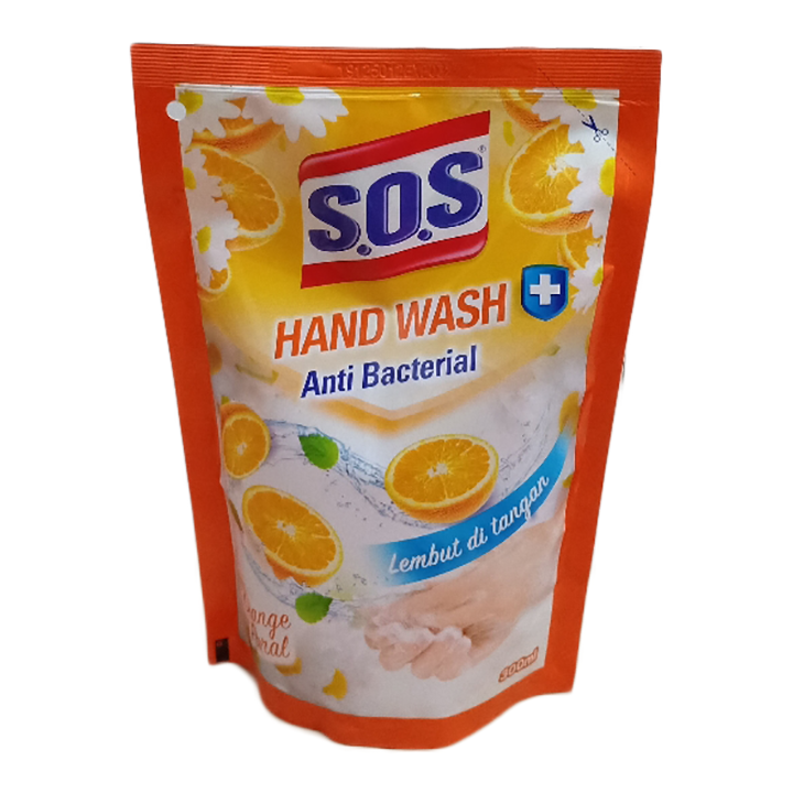 SOS HAND WASH ORANGE FLORAL 300ML 2