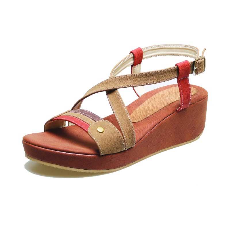 Sandal Wedges Wanita BKD 038 Basama Soga