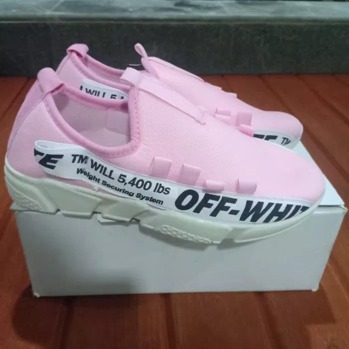 Sepatu Kets Offwhite Pink 2