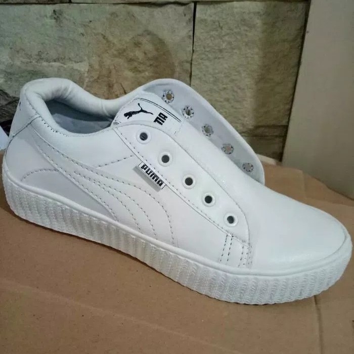 Sepatu Kets Puma Rihanna Full Putih 2