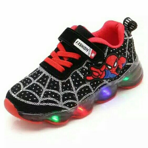 Sepatu LED Spiderman 2