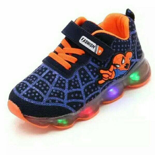 Sepatu LED Spiderman 3