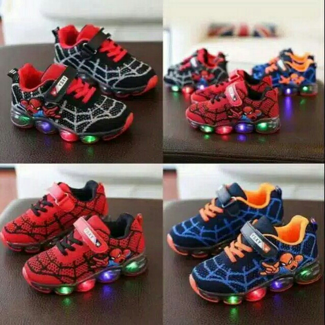 Sepatu LED Spiderman 5