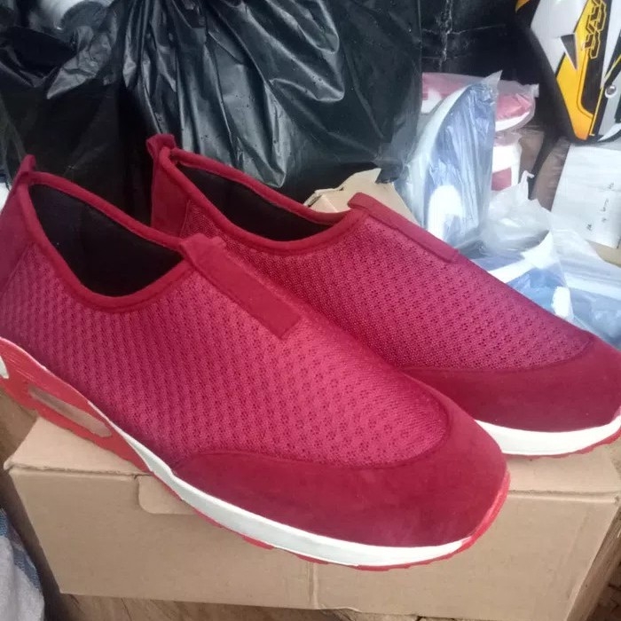 Sepatu Slip On JR36 Emory Airmax Maroon 2