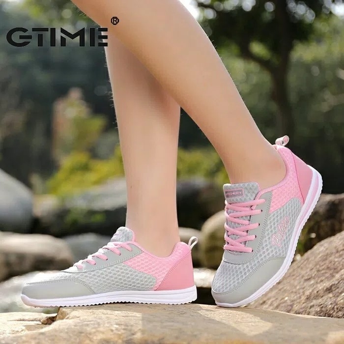 Sepatu Sneakers FH Joyce Abu Pink 2