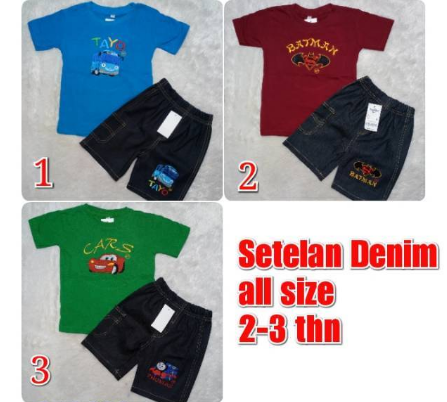 Setelan denim anak