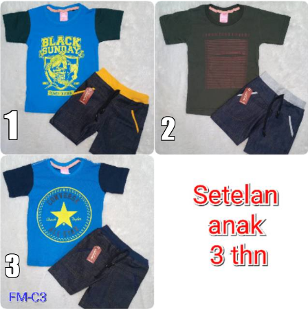 Setelan denim anak 2