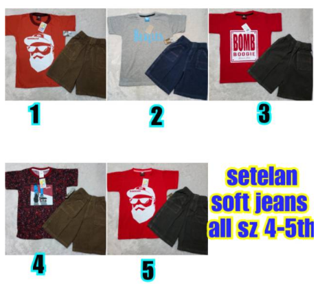 Setelan kaos anak