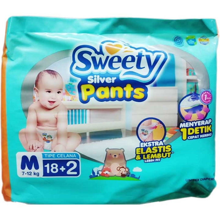 Sweety Silver Pants uk M 18+2 pcs 2