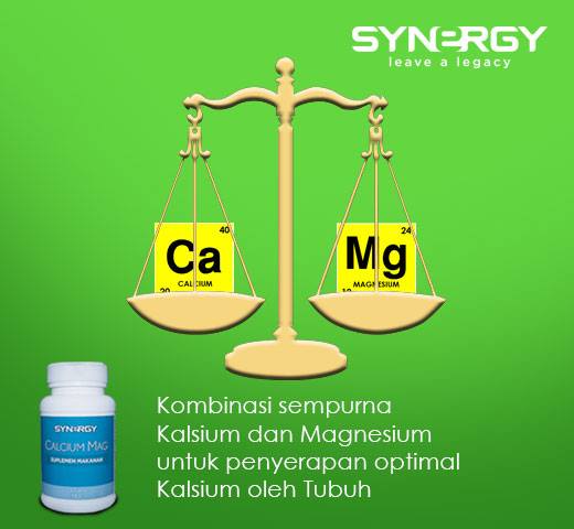 Synergy Calcium Mag Original Nutrisi Tulang, Gigi Dan Metabolisme Lain 3