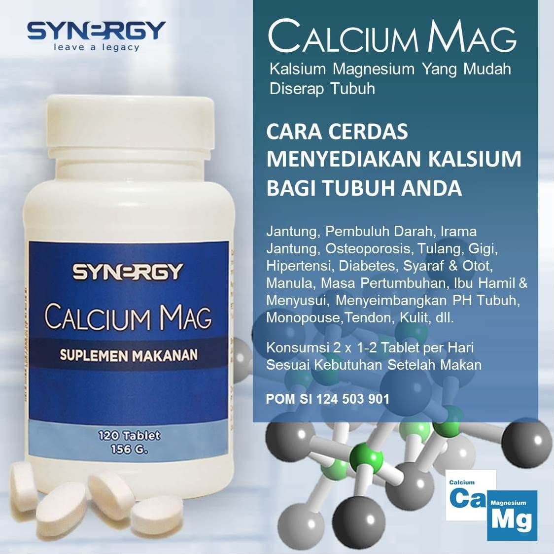 Synergy Calcium Mag Original Nutrisi Tulang, Gigi Dan Metabolisme Lain 4