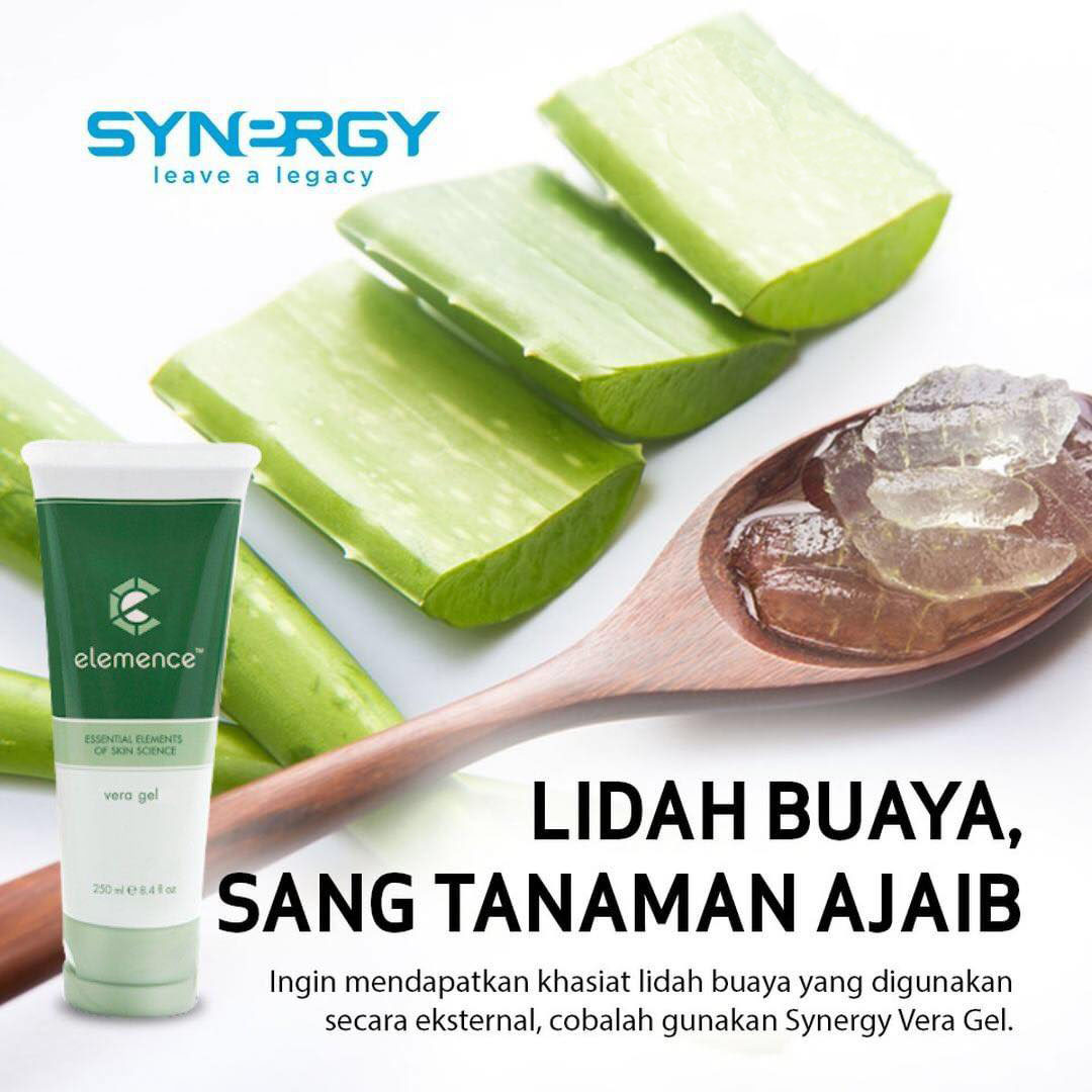 Synergy Elemence Vera Gel Original Utk Kulit Sensitif, Kering, Jerawat 4