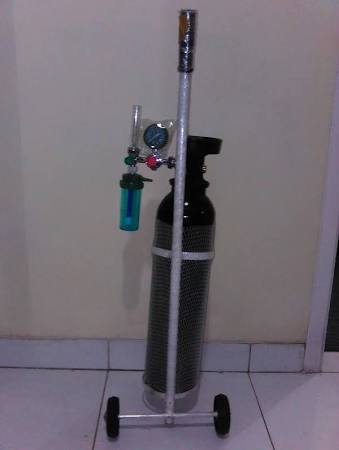 TABUNG OKSIGEN + TROLI + REGULATOR  2