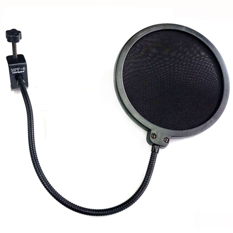 TaffSTUDIO Pop Shield Filter Mikrofon Dual Layer BOP MPF-6