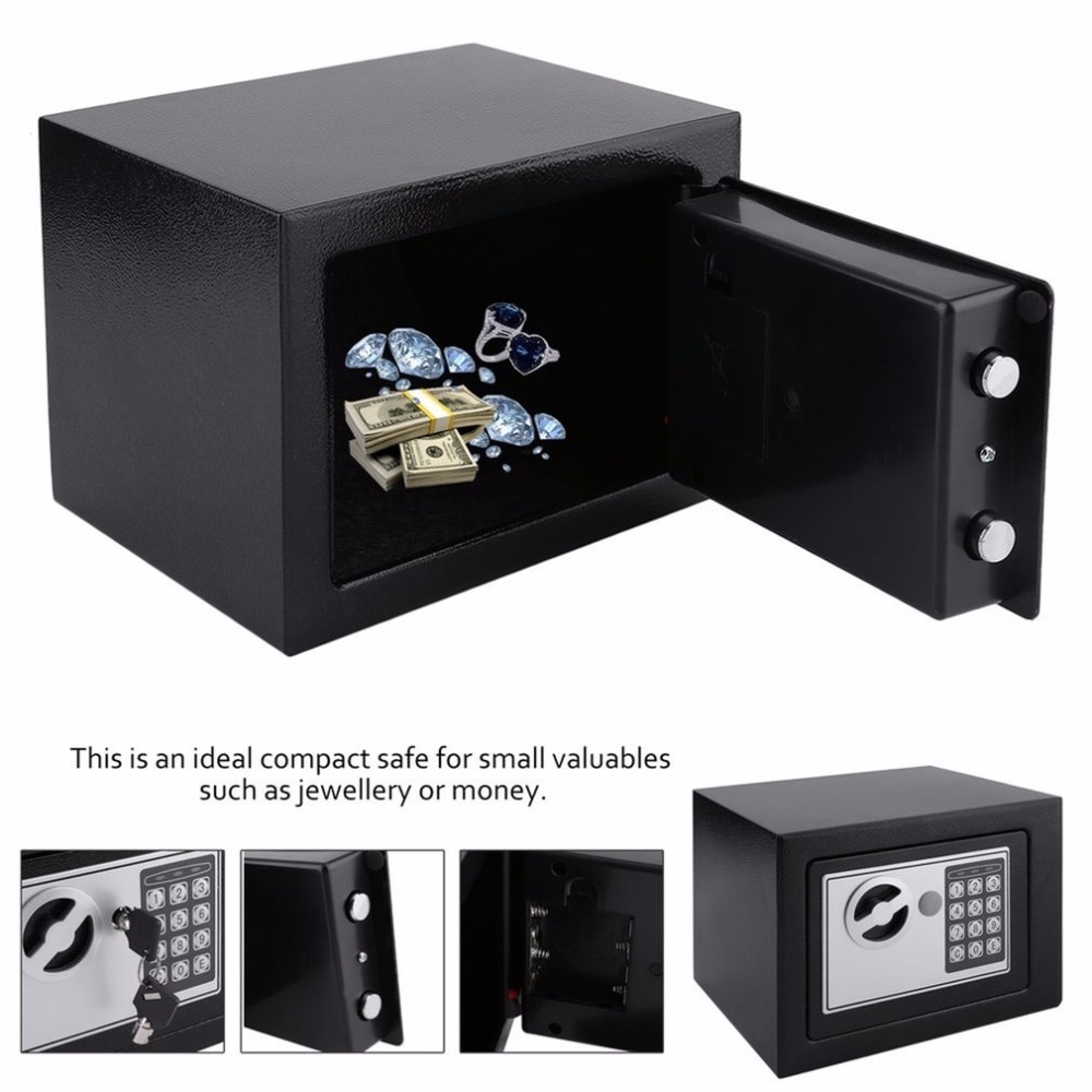 Taffware Brankas Mini Electric Password Safe Deposit Box 4.6L 17E