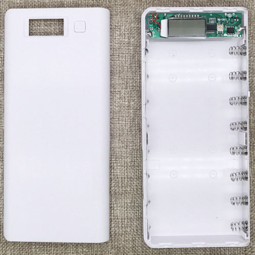 Taffware DIY Power Bank Case 2 USB Port & LCD 8x18650 C13 3