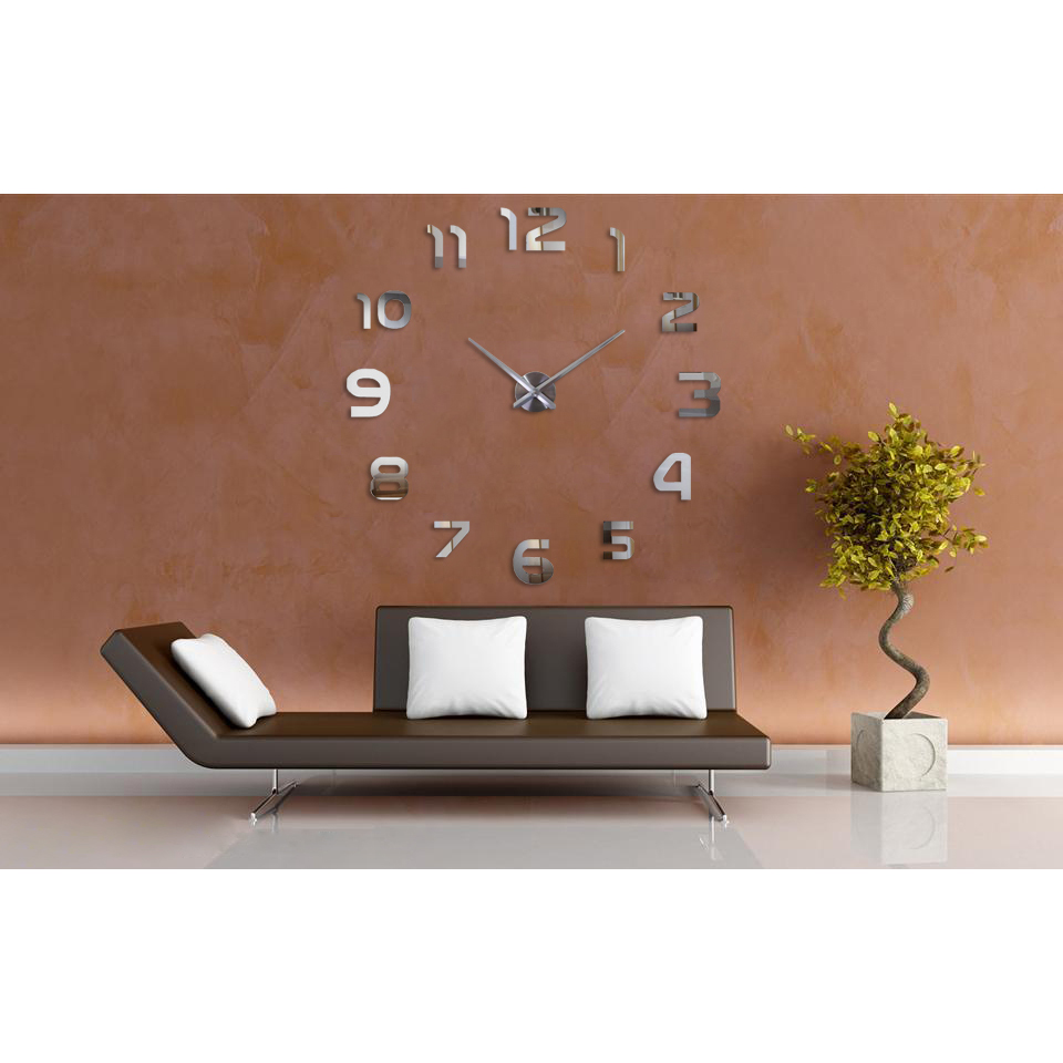 Taffware Jam Dinding Besar DIY Giant Wall Clock Quartz Creative Design 3