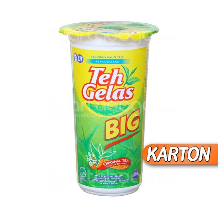 Teh Gelas Big Original Tea 300ml Dus 2