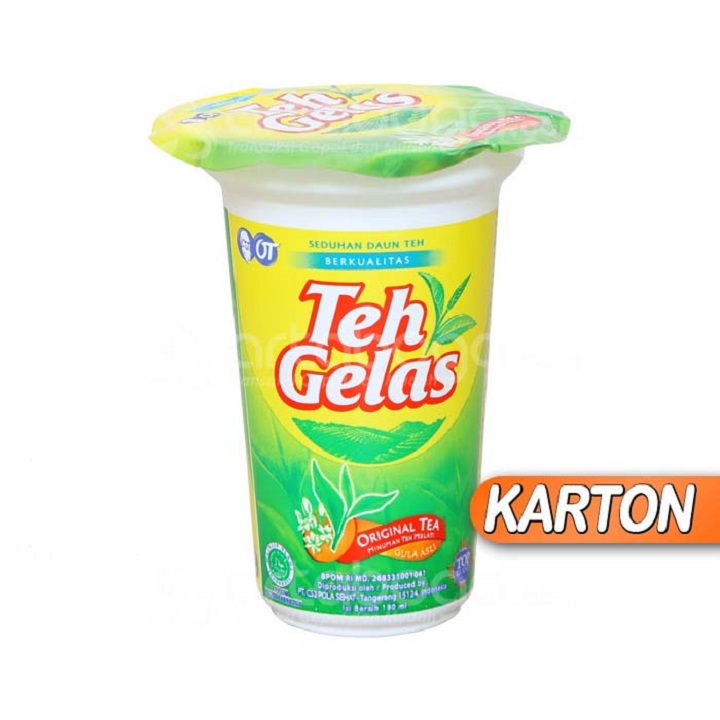 Teh Gelas Original Tea 180ml Dus 2