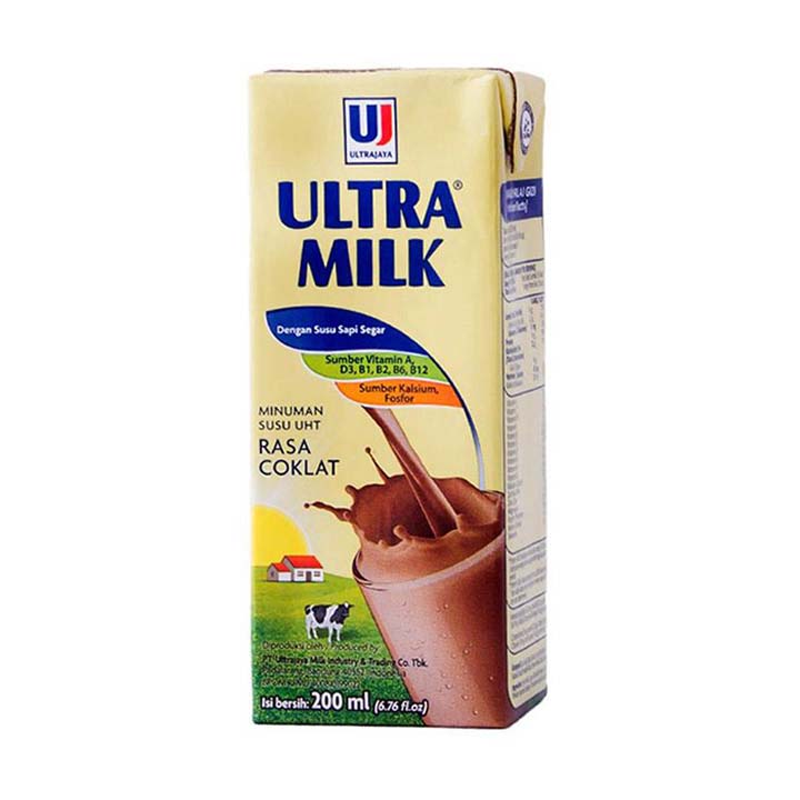 ULTRA MILK COKLAT 200ML 2