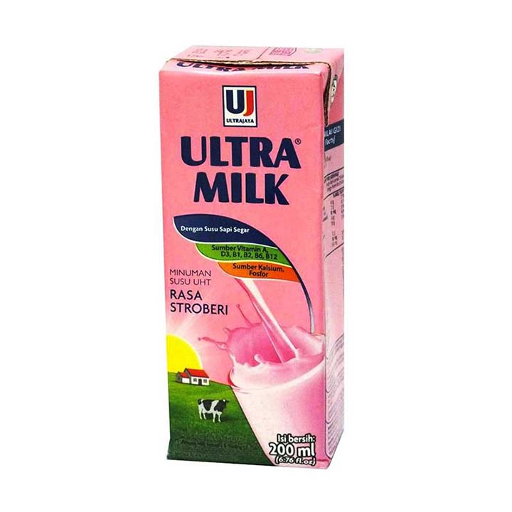 ULTRA MILK STRAWBERRY 200ML 2