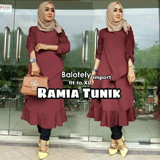 US RAMIA TUNIK Warna lain MOCCA 3