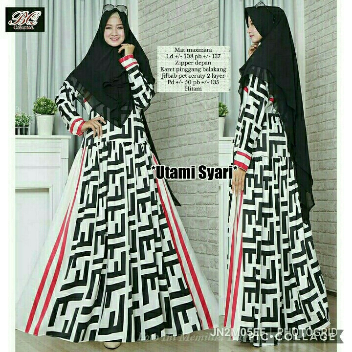 UTAMI SYARI  Stok Mocca Grey Hitam 3