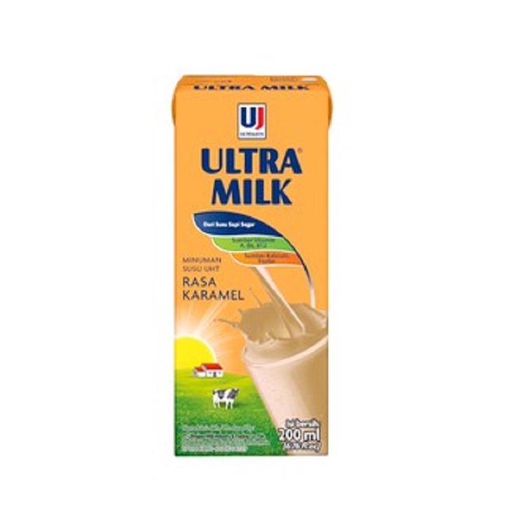 Ultra Milk Rasa Caramel 200ml 2