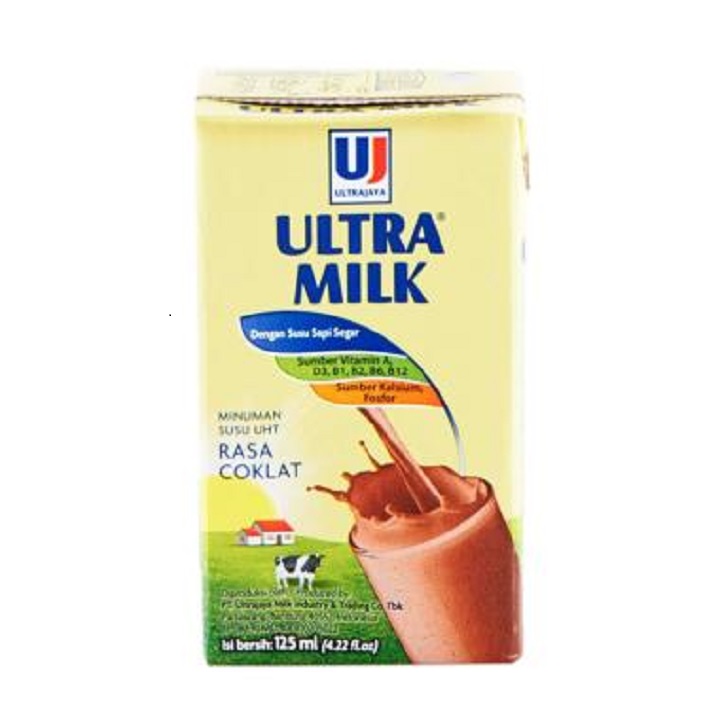 Ultra Milk Rasa Cokelat 125ml 2