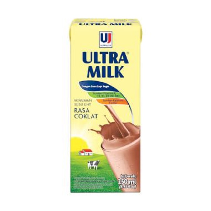 Ultra Milk Rasa Cokelat 250ml 2