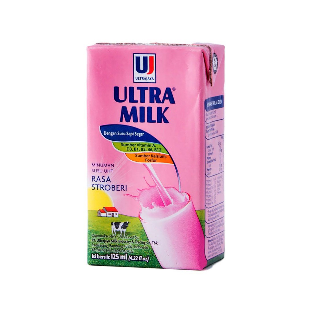 Ultra Milk Rasa Stroberi 125ml 2