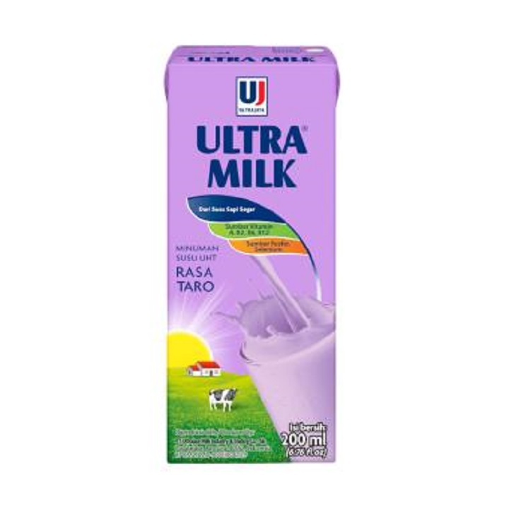 Ultra Milk Rasa Taro 200ml 2