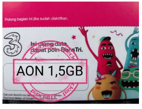 Voucher Tri 1,5Gb AON