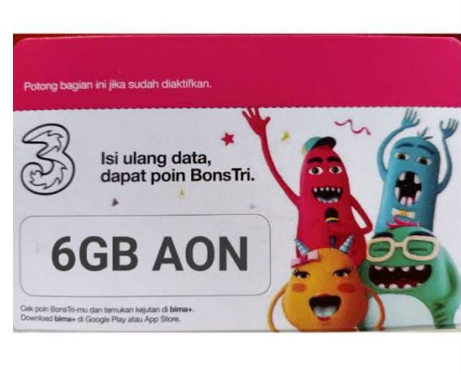 Voucher Tri 6GB AON