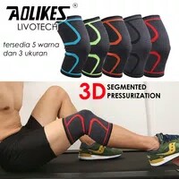 - AOLIKES 7718 KNEE COMPRESSION PAD BRACE - PELINDUNG LUTUT DEKER GREE 2