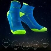 - AONIJIE E4090 RUNNING SOCKS - KAOS KAKI LARI SEPEDA OUTDOOR BLUE M M 2