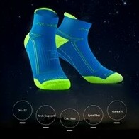 - AONIJIE E4090 RUNNING SOCKS - KAOS KAKI LARI SEPEDA OUTDOOR BLUE M M 2