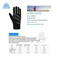 - AONIJIE M50 OUTDOOR GLOVES TOUCH SCREEN - SARUNG TANGAN BLACK ROSE - 2