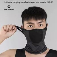 - ROCKBROS LF7813 FACE MASK  FILTER ICE SILK - MASKER SPORT SEPEDA BL 2