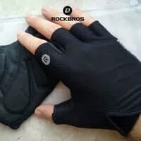 - ROCKBROS S106 BIKE GLOVE HALF FINGER - SARUNG TANGAN SEPEDA RED MERK 2