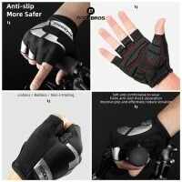 - ROCKBROS S220 BIKE GLOVE HALF FINGER - SARUNG TANGAN SEPEDA LIPAT MT 3