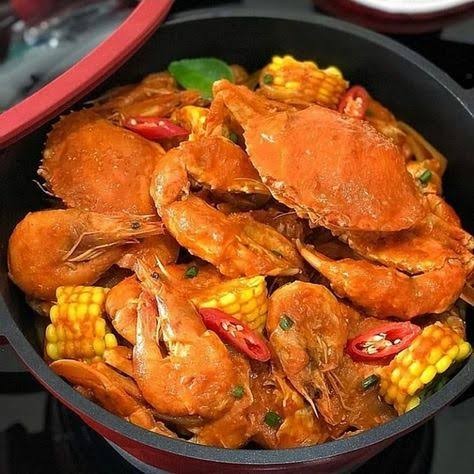 Kepiting dan udang kipas