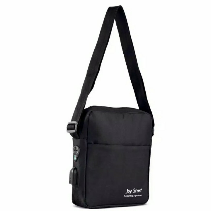  Tas Selempang Anti Air bahan Kanvas Joystart dengan USB Charger