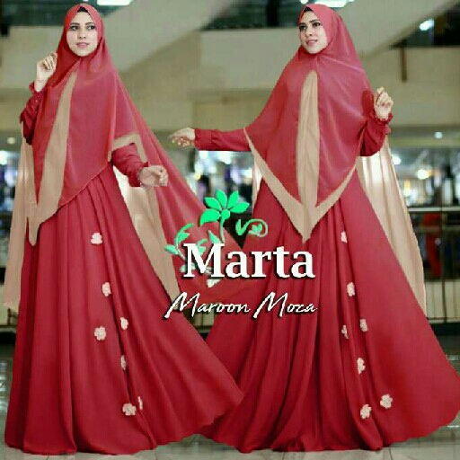  marta syari maroon mocca