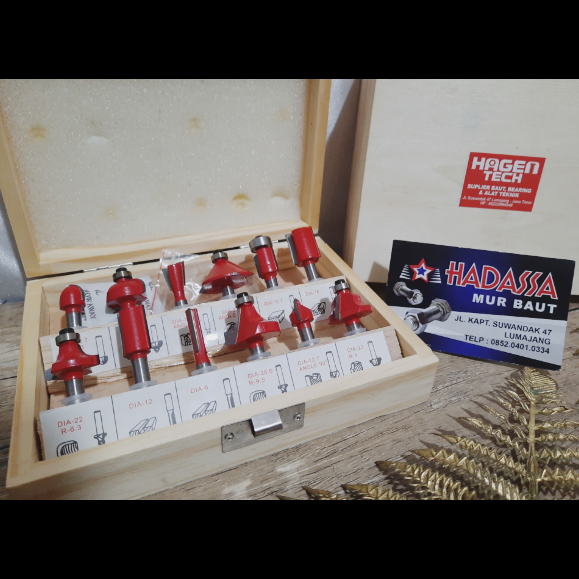 12 Pcs Mata Profil Bit Set 3