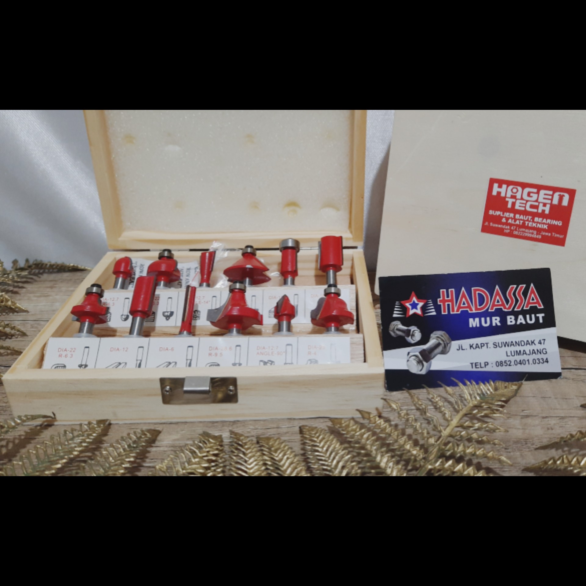 12 Pcs Mata Profil Bit Set 4