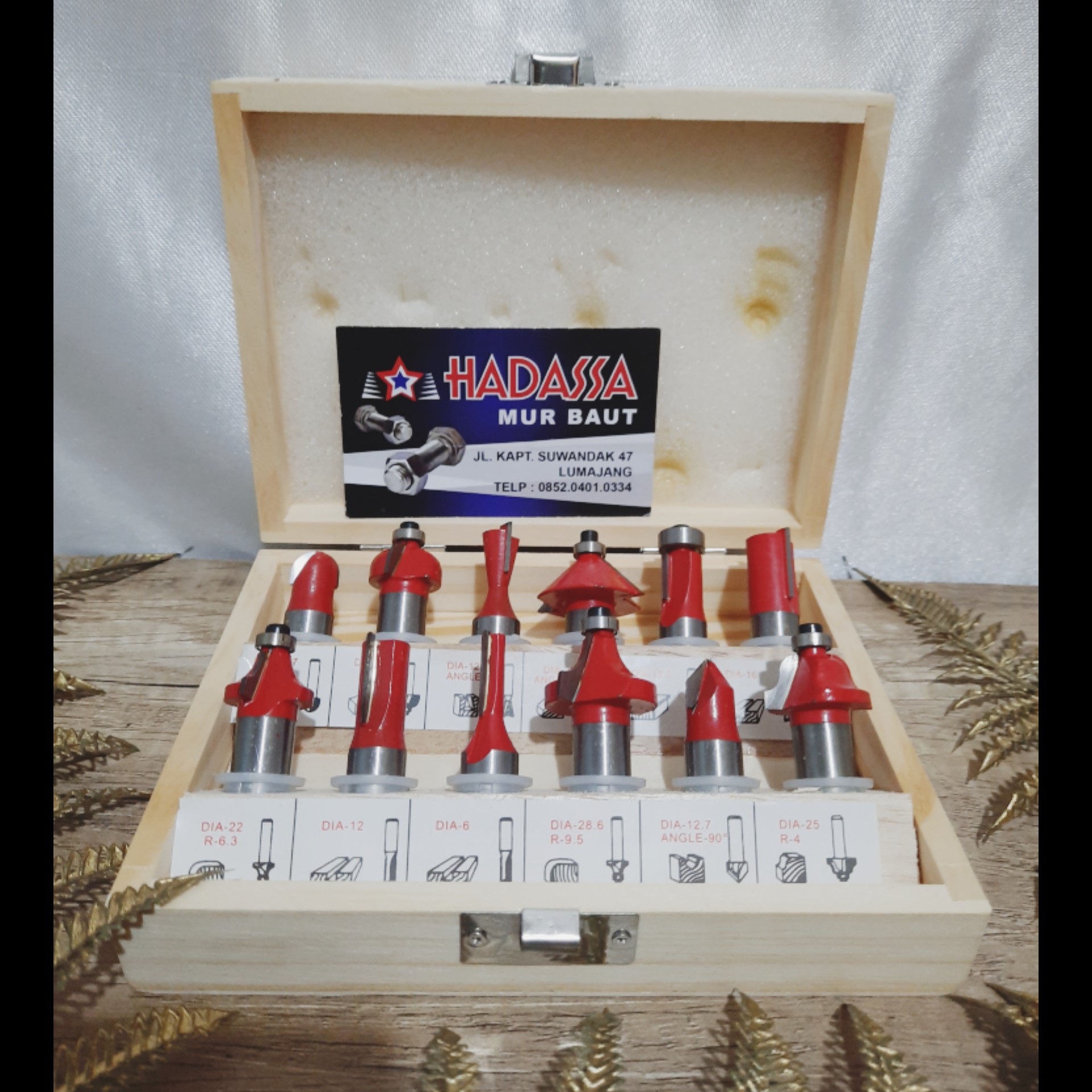 12 Pcs Mata Router Bit Set 2