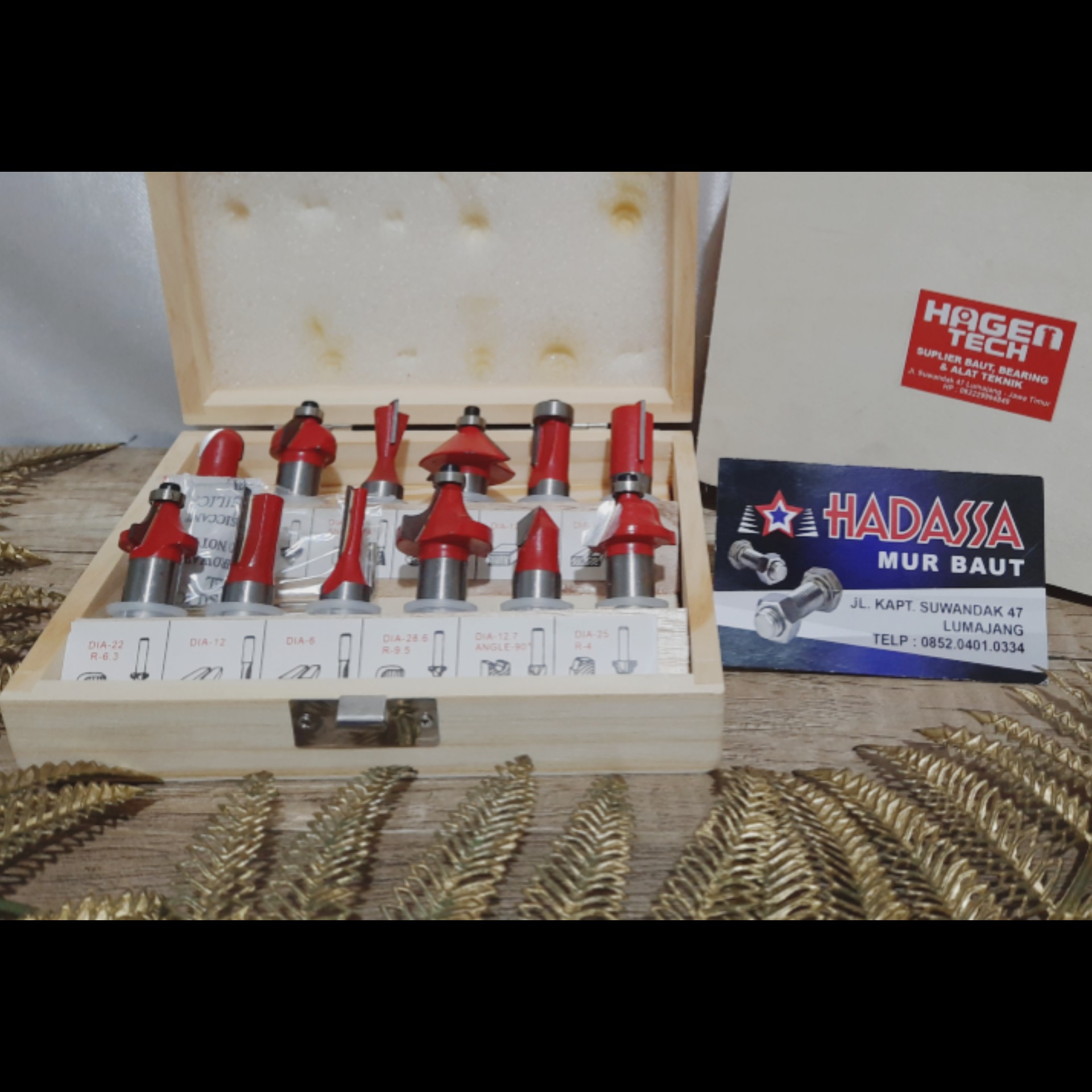 12 Pcs Mata Router Bit Set 4