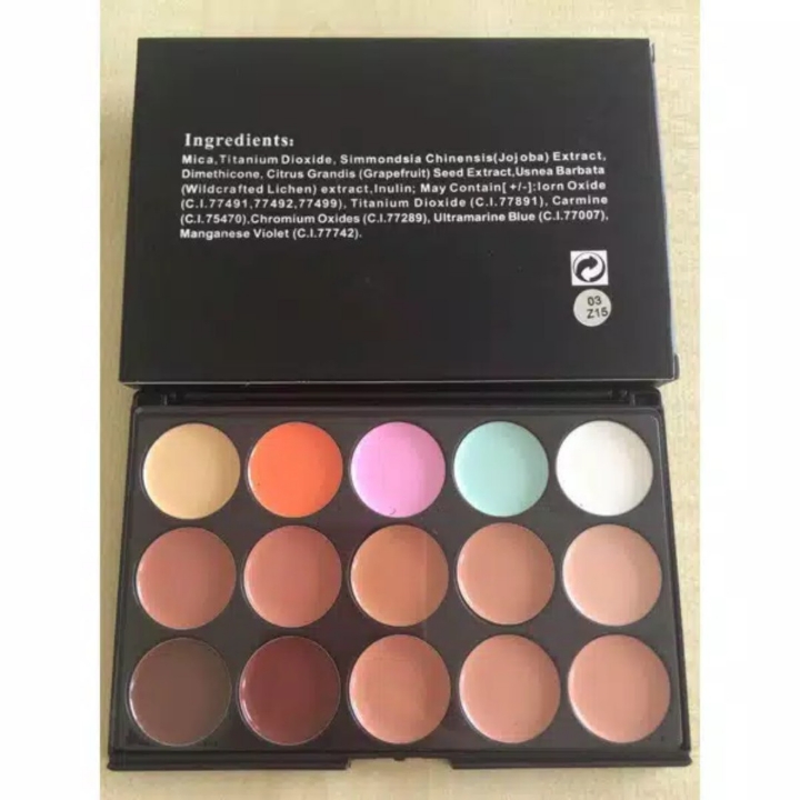 15 COLOUR CONCEALER PALETTE  MAKEUP PALETTE MAC 15 CONCEALER  4