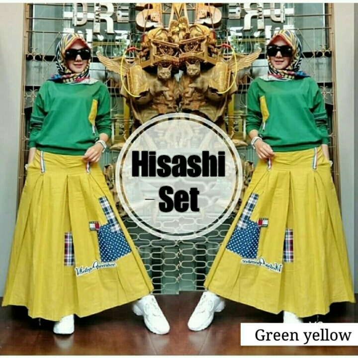 17-STK HISASHI GREEN-YELLOW 